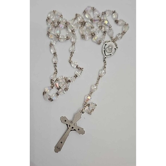 Clear Crystal Rosary 0047 - Picture 2 of 3